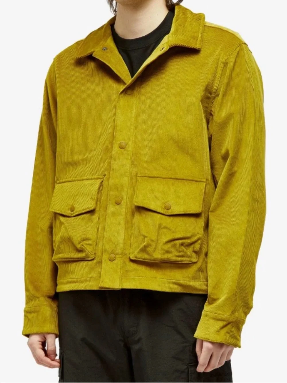 The North Face Mens Utility Heritage Cord Jacket Shacket Relaxed Sulfur Moss XL